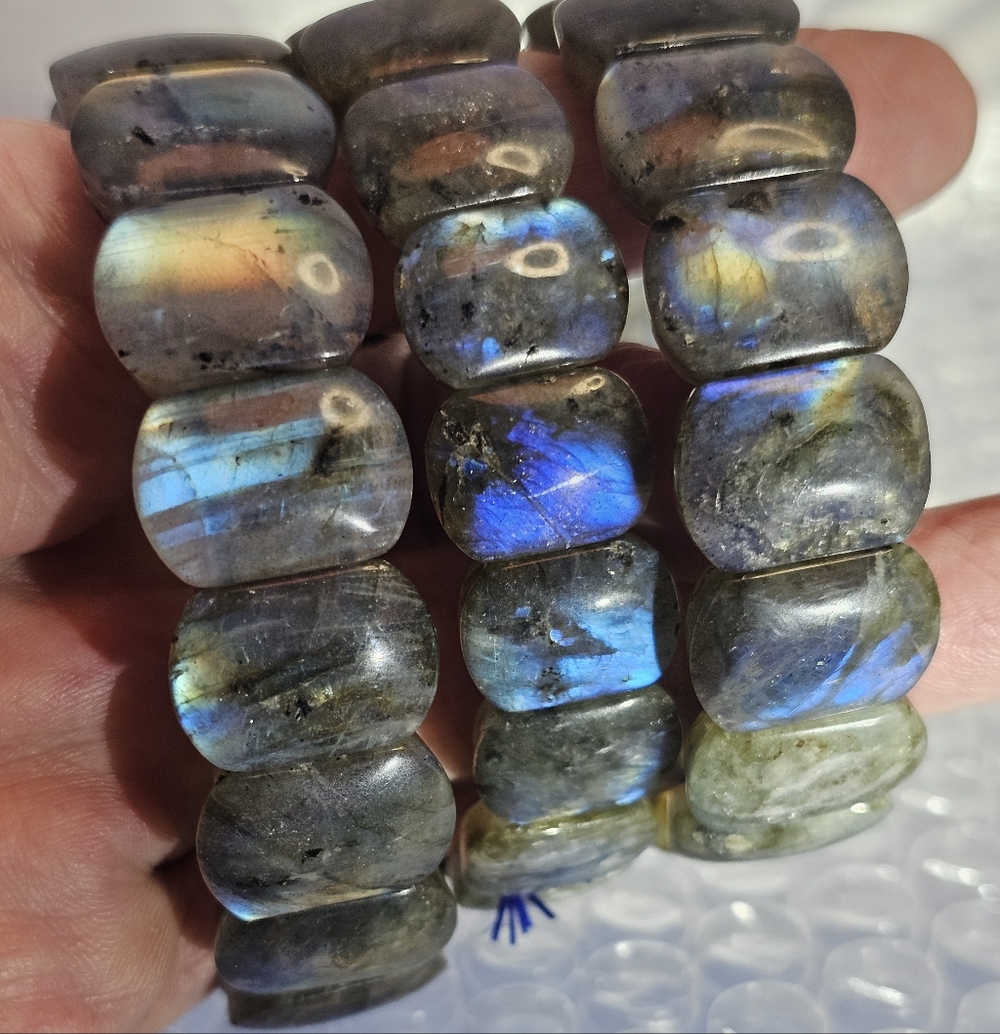 Labradorite Soft Bangle - Picture 1 of 5